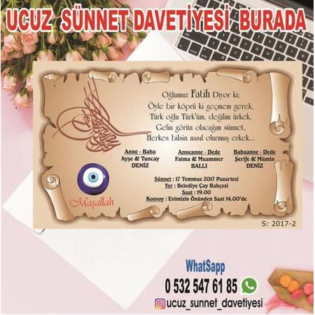 UCUZ SÜNNET DAVETİYESİ - 2 - BİLGİ ve SİPARİŞ İÇİN WHATSAPP : 0 532 547 61 85