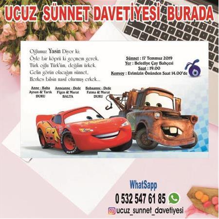 UCUZ SÜNNET DAVETİYESİ - 6 - BİLGİ ve SİPARİŞ İÇİN WHATSAPP : 0 532 547 61 85