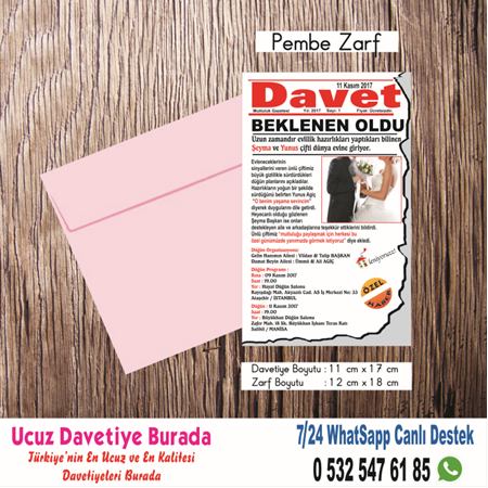 DAVET DAVETİYE -  UCUZ DAVETİYE 500 ADET 150 TL - BİLGİ-NUMUNE-SİPARİŞ İÇİN WHATSAAP :0532 547 61 85