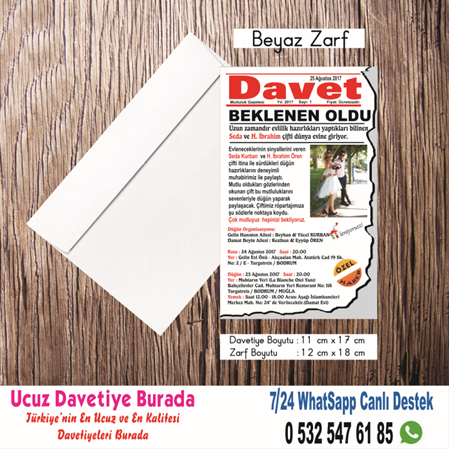 DAVET DAVETİYE -  UCUZ DAVETİYE 500 ADET 150 TL - BİLGİ-NUMUNE-SİPARİŞ İÇİN WHATSAAP :0532 547 61 85