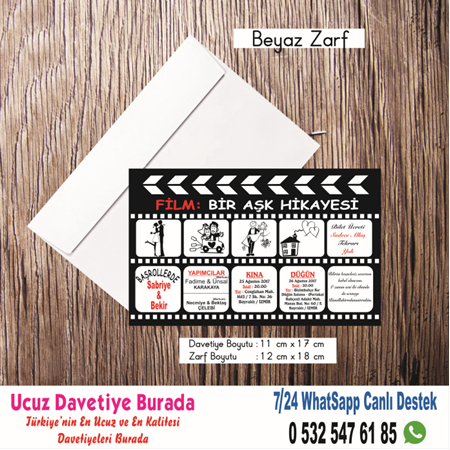 D-102 - UCUZ DAVETİYE - BİLGİ VE SİPARİŞ İÇİN WHATSAPP : 0 532 547 61 85