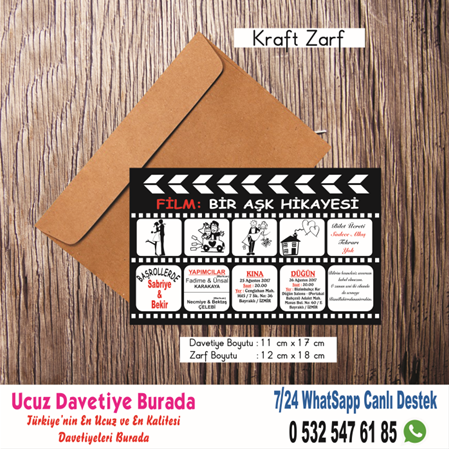 D-102 - UCUZ DAVETİYE - BİLGİ VE SİPARİŞ İÇİN WHATSAPP : 0 532 547 61 85