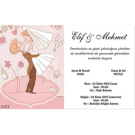 500 ADET DAVETİYE 150 TL - NO : 3153 - BİLGİ-SİPARİŞ-NUMUNE İÇİN WHATSAAP EKLEYİN: 0532 547 61 85