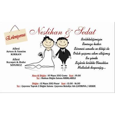 KOCAELİ GEBZE KARİKATÜRLÜ DAVETİYE 500 ADET 150 TL - BİLGİ-NUMUNE İÇİN WHATSAAP : 0532 547 61 85