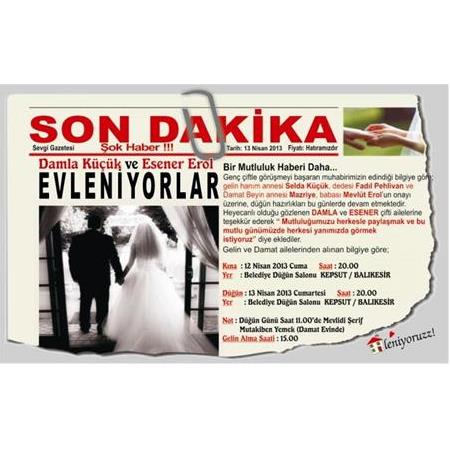 SON DAKİKA DAVETİYE KEPSUT BALIKESİR 500 ADET 150 TL - NO:230 - BİLGİ İÇİN WHATSAAP : 0532 547 61 85