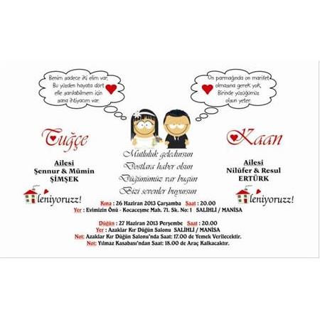 MANİSA SALİHLİ UCUZ DAVETİYE 500 ADET 150 TL - BİLGİ-NUMUNE İÇİN WHATSAAP : 0532 547 61 85