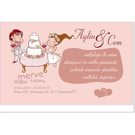 KARİKATÜRLÜ UCUZ DAVETİYE 500 ADET 150 TL - NO: 155 - BİLGİ-NUMUNE İÇİN WHATSAAP : 0532 547 61 85