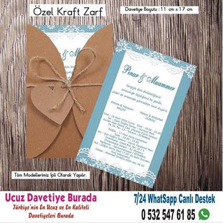 Dantelli Ucuz Düğün Davetiyeleri -500 Adet Davetiye 150 TL (zarfsız) -108- WHATSAAP: 0 532 547 61 85