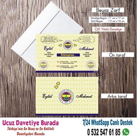 Fenerbahçe Ucuz Davetiyeler - 500 Adet Davetiye 200 TL (zarfsız) - 7 - WHATSAAP : 0 532 547 61 85