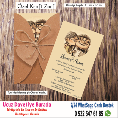 Yukarı Bak Ucuz Düğün Davetiyeler-500 Adet Davetiye 150 TL (zarfsız) -74- WHATSAAP: 0 532 547 61 85