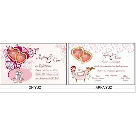 ÇİFT YÖN DAVETİYE 500 ADET 200 TL - NO: 402 - BİLGİ-NUMUNE-SİPARİŞ İÇİN WHATSAAP : 0532 547 61 85