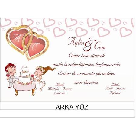 ÇİFT YÖN DAVETİYE 500 ADET 200 TL - NO: 402 - BİLGİ-NUMUNE-SİPARİŞ İÇİN WHATSAAP : 0532 547 61 85