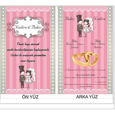ÇİFT YÖN DAVETİYE 500 ADET 200 TL - NO: 406 - BİLGİ-NUMUNE-SİPARİŞ İÇİN WHATSAAP : 0532 547 61 85