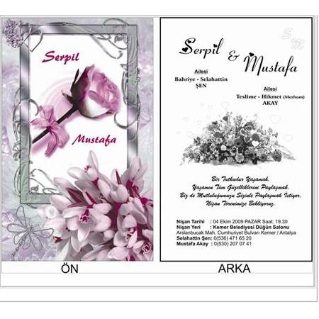 ÇİFT YÖN RENKLİ DAVETİYE 500 ADET 200 TL - NO: 407 - BİLGİ-NUMUNE İÇİN WHATSAAP : 0532 547 61 85