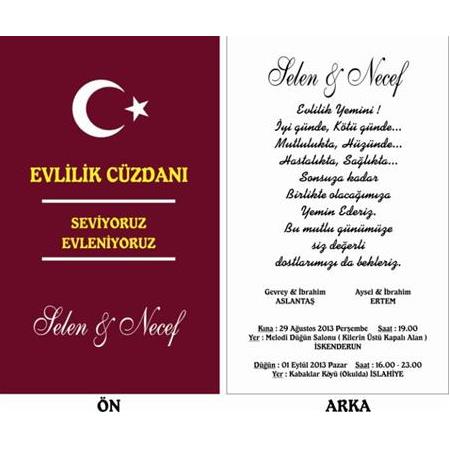 EVLİLİK CÜZDANI GAZİANTEP UCUZ DAVETİYE 500 ADET 200 TL - BİLGİ İÇİN WHATSAAP : 0532 547 61 85