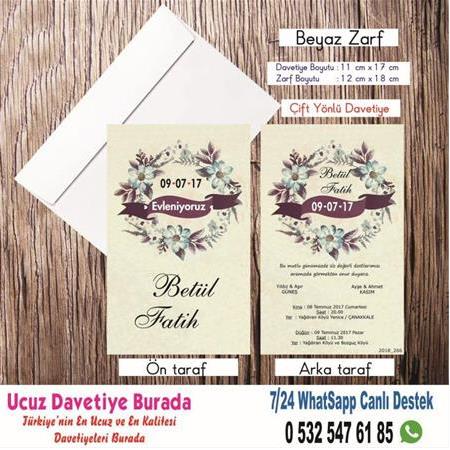 Vintage, Retro Ucuz Davetiyeler 2- WHATSAAP : 0 532 547 61 85