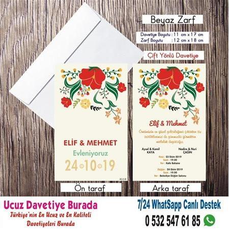 Vintage, Retro Ucuz Davetiyeler -11- WHATSAAP : 0 532 547 61 85