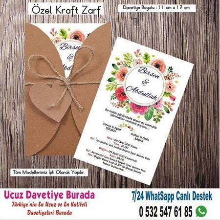 Vintage, Retro Ucuz Davetiyeler  -17- WHATSAAP : 0 532 547 61 85