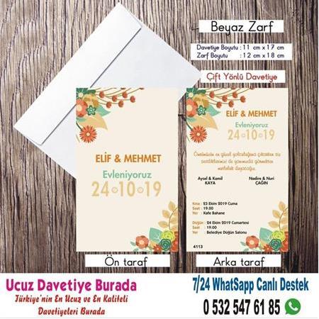 Vintage, Retro Ucuz Davetiyeler 32- WHATSAAP : 0 532 547 61 85