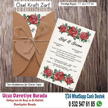Vintage, Retro Ucuz Davetiyeler 27- WHATSAAP : 0 532 547 61 85
