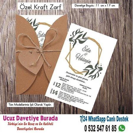 Vintage, Retro Ucuz Davetiyeler 111- WHATSAAP : 0 532 547 61 85