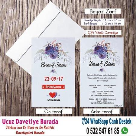Vintage, Retro Ucuz Davetiyeler  -190- WHATSAAP : 0 532 547 61 85