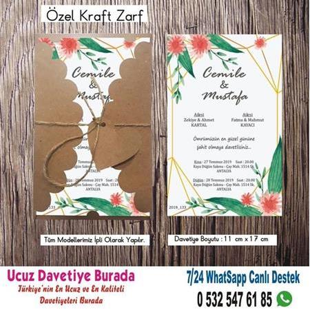 Vintage, Retro Ucuz Davetiyeler -55N BİLGİ ve FİYAT İÇİN WHATSAPP : 0 532 547 61 85