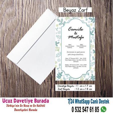 Vintage, Retro Ucuz Davetiyeler -500 ADET DAVETİYE 150 TL (zarfsız) -24- WHATSAAP : 0 532 547 61 85