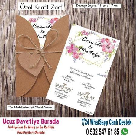 Vintage, Retro Ucuz Davetiyeler 17- BİLGİ ve FİYAT İÇİN WHATSAPP : 0 532 547 61 85