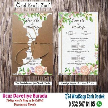 Vintage, Retro Ucuz Davetiyeler - 5c1 BİLGİ ve FİYAT İÇİN WHATSAPP : 0 532 547 61 85